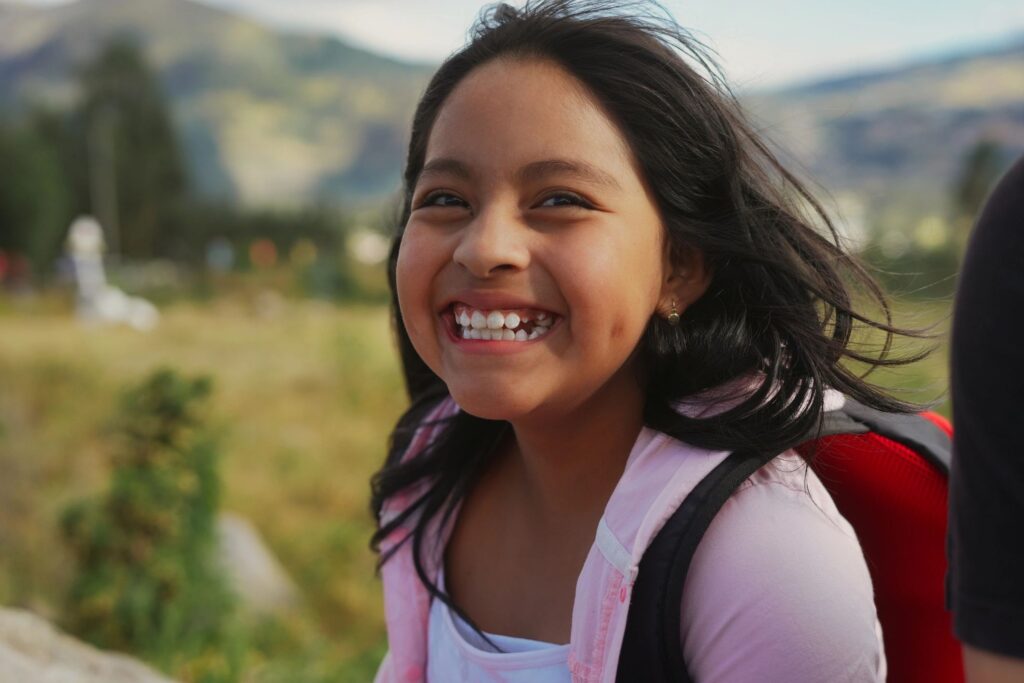 Colombian children smiling